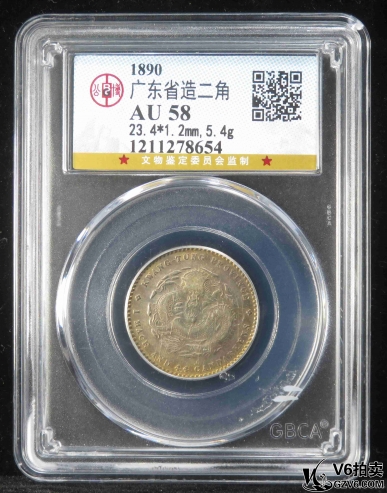 Lot387-17: GBCA-AU58:廣東光緒1.44  8654